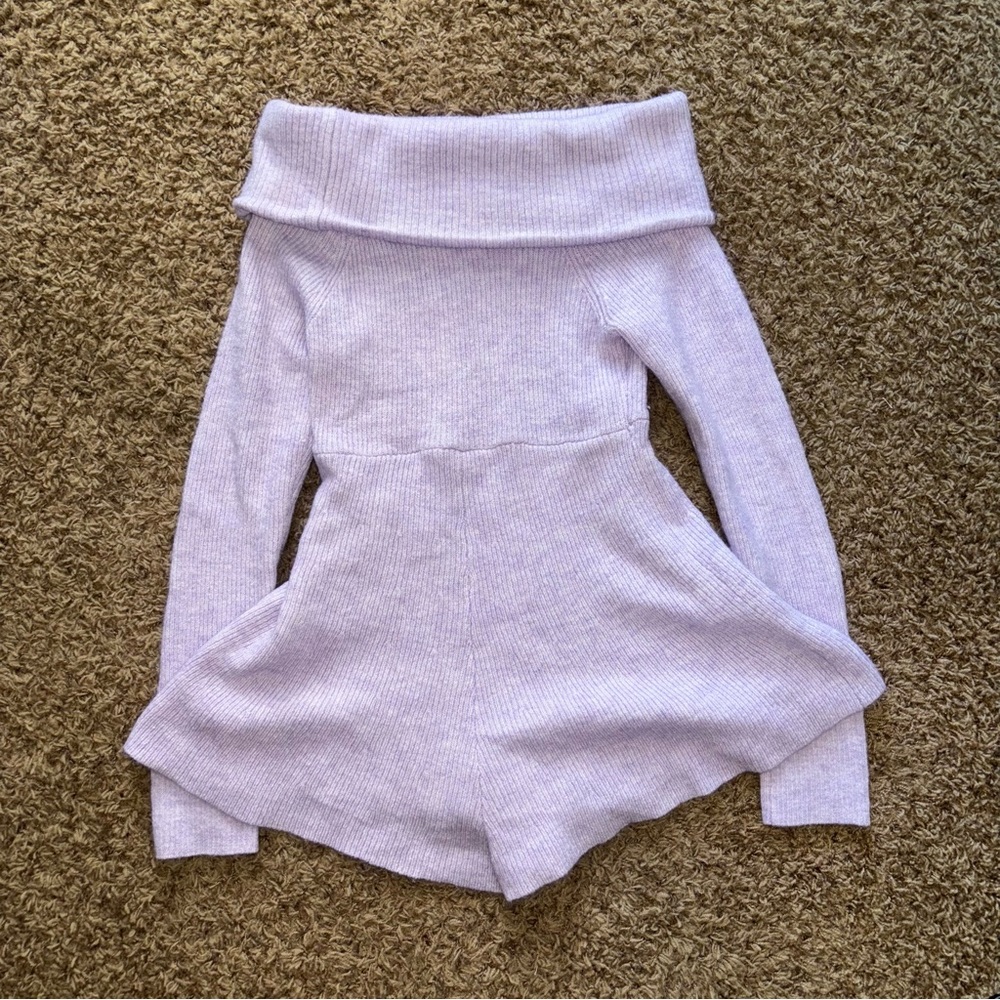 Urban Outfitters | Lavender Off-the-Shoulder Romper